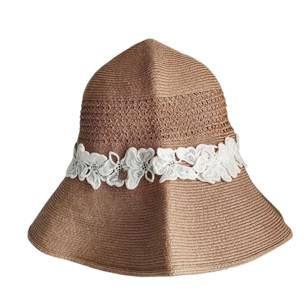 希少！未使用品　Athena New York ハット　フラワー　レース 美品 Athena New York アシーナニューヨーク フラワーレース ペーパー