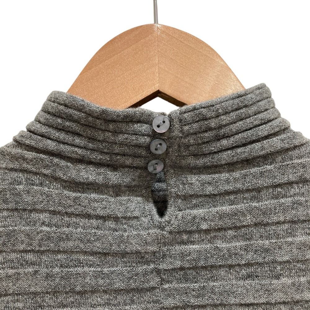美品 AGNONA アニオナ カシミヤ シルク アンサンブル ニットカーディガン SIZE42 グレー レディース 古着 中古 USED 美品 AGNONA アニオナ カシミヤ シルク アンサンブル ニット