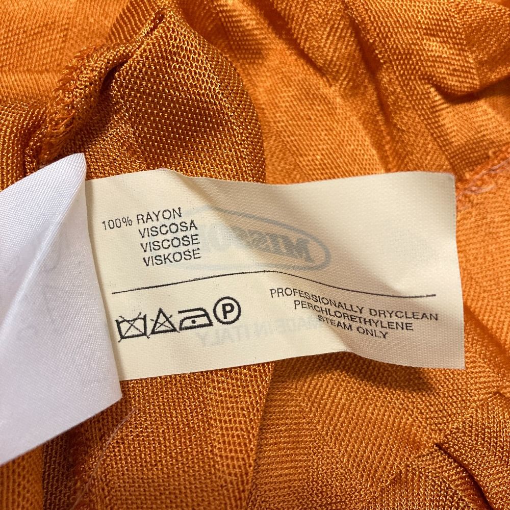 美品 MISSONI ミッソーニ 半袖 シェブロンニットカットソー 46