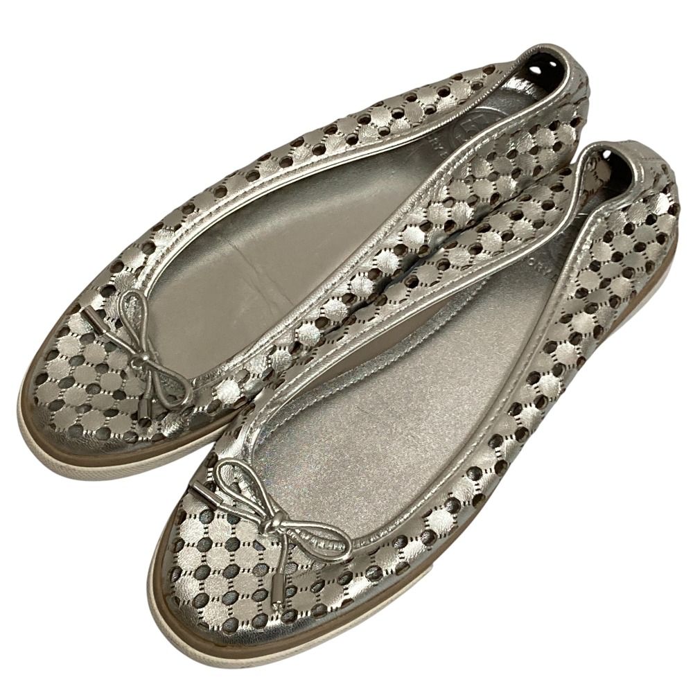 良品 TORY BURCH トリーバーチ リボン パンチング カットワーク