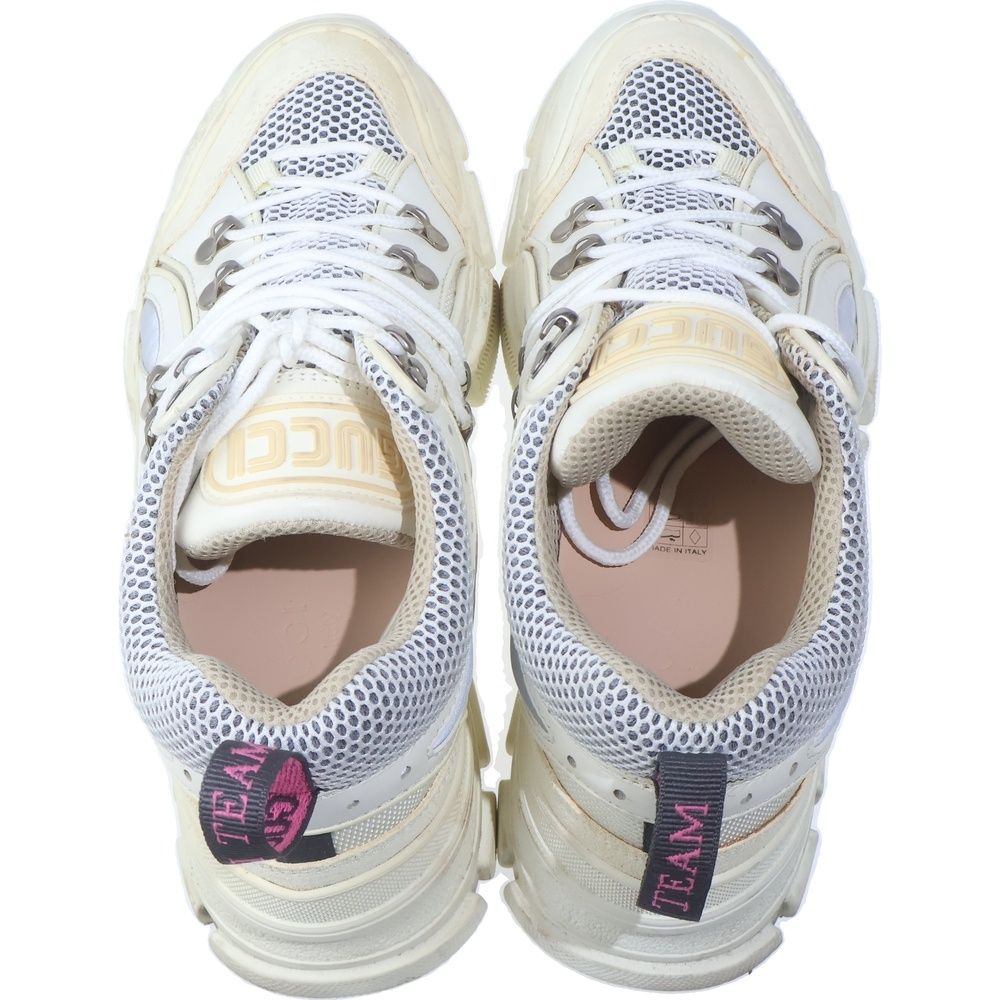 GUCCI (グッチ) フラッシュ トレック ハイカットスニーカー ホワイト GUCCI (グッチ) フラッシュ トレック ハイカットスニーカー ホワイト