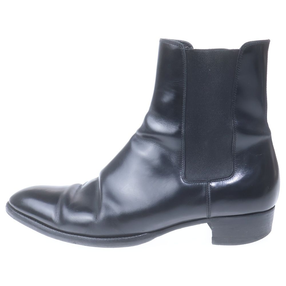 SAINT LAURENT PARIS (サンローランパリ) サイドゴア レザー ブーツ