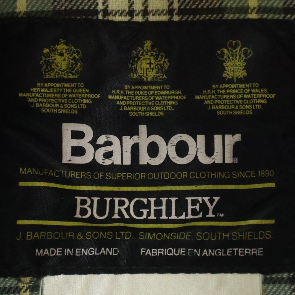 Barbour (バブアー) 80s 88年製 3ワラント BURGHLEY バーレー オイルド