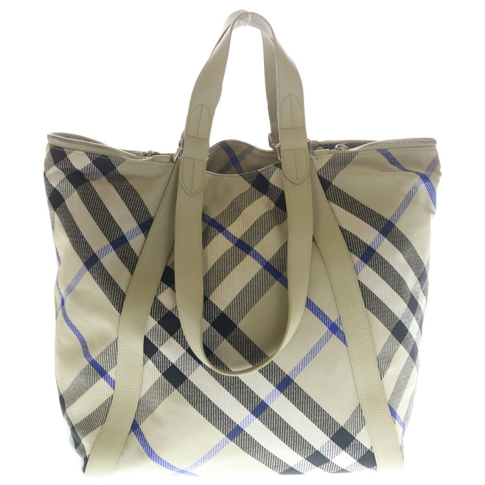 BURBERRY (バーバリー) ノバチェック トートバッグ ハンドバッグ