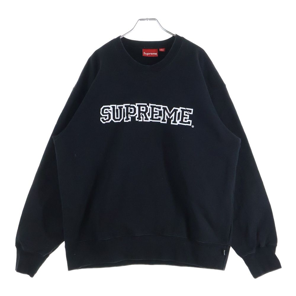 SUPREME (シュプリーム) 21AW Shattered Logo Crewneck ロゴプリント 