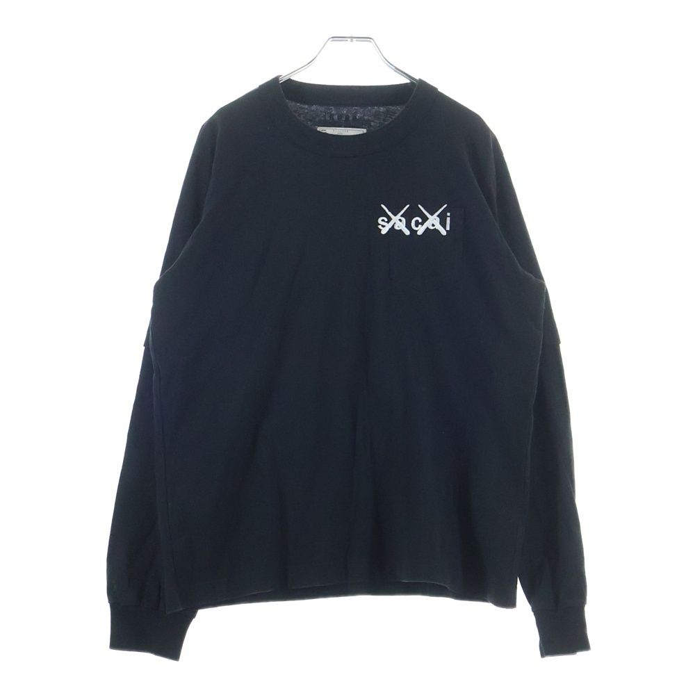 Sacai (サカイ) 21AW KAWS Embroidery L/S T-Shirt カウズ ロゴ刺繍