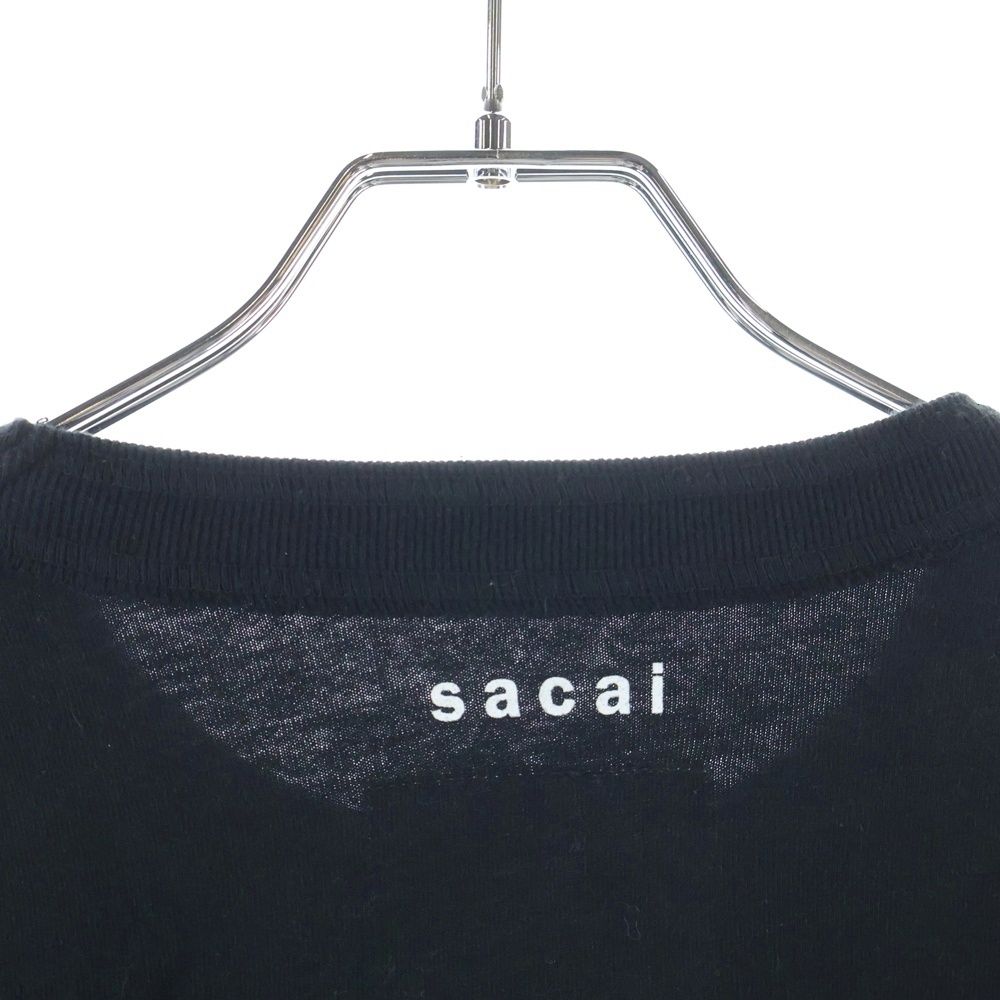 Sacai (サカイ) 21AW KAWS Embroidery L/S T-Shirt カウズ ロゴ刺繍