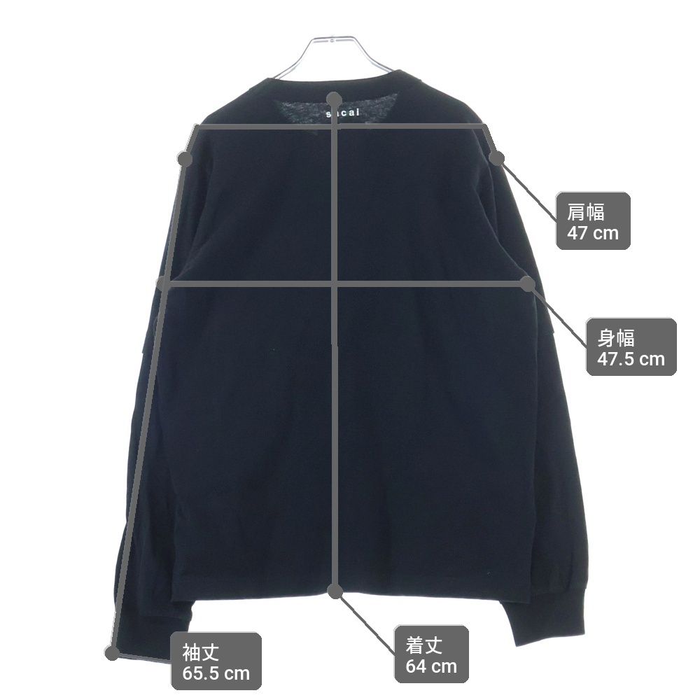 Sacai (サカイ) 21AW KAWS Embroidery L/S T-Shirt カウズ ロゴ刺繍