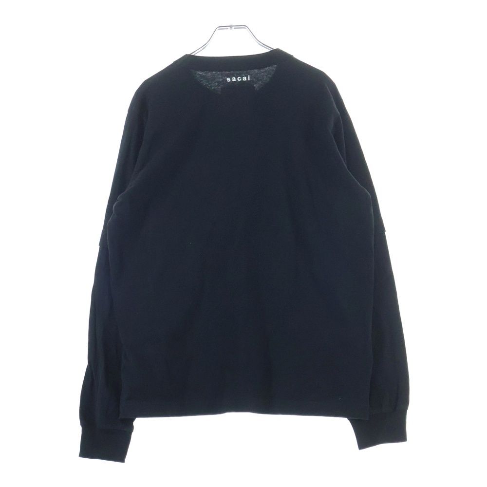 Sacai (サカイ) 21AW KAWS Embroidery L/S T-Shirt カウズ ロゴ刺繍