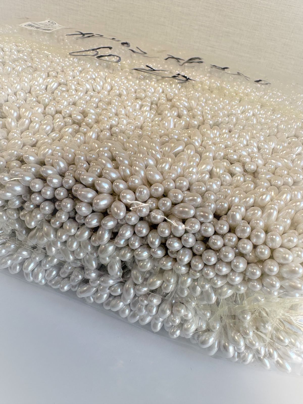 ✿アートフラワー材料✿ 花芯｜パールペップ ５.０㎜＃白【６０束入】