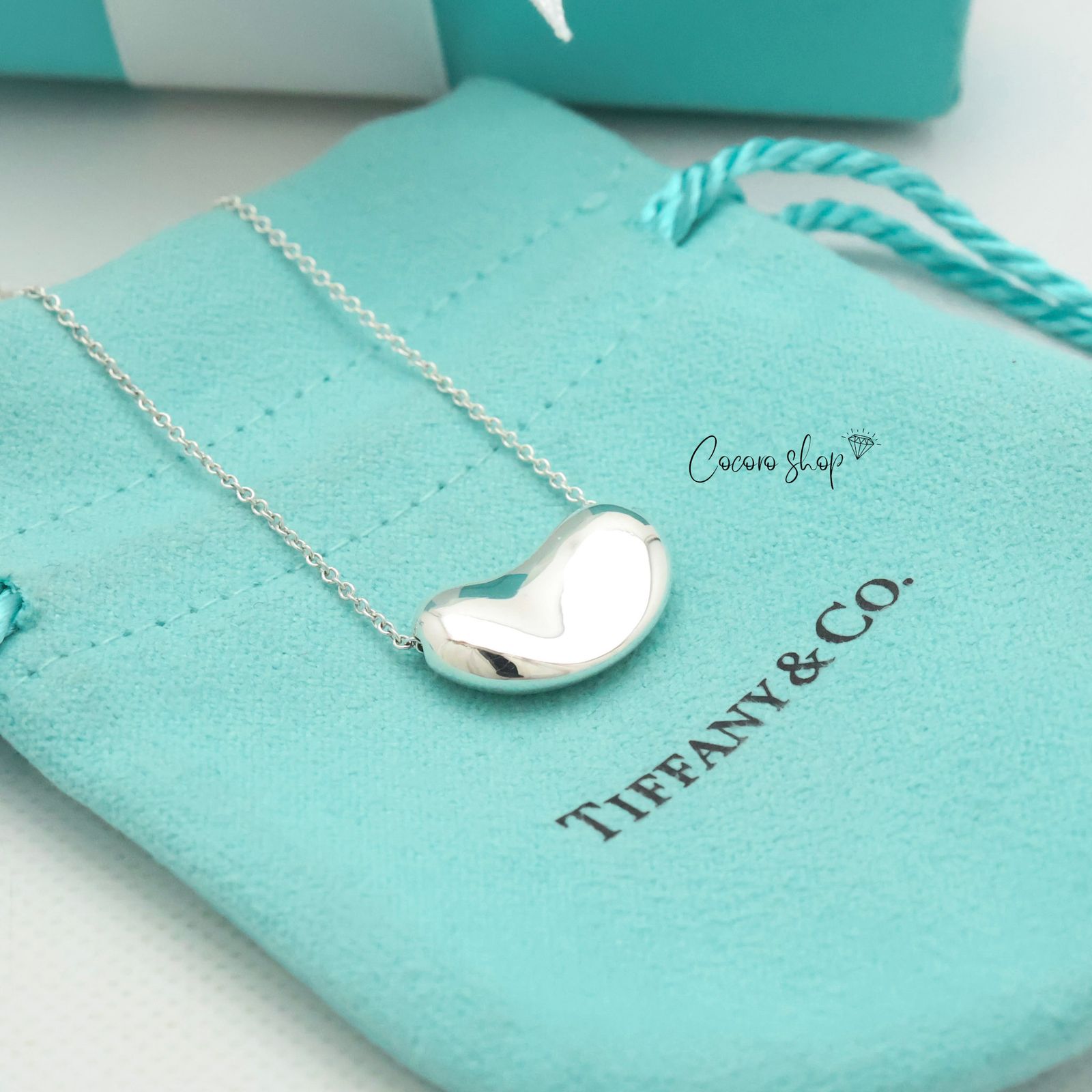 美品】ティファニー TIFFANY&Co. ラージ ビーン エルサペレッティ 