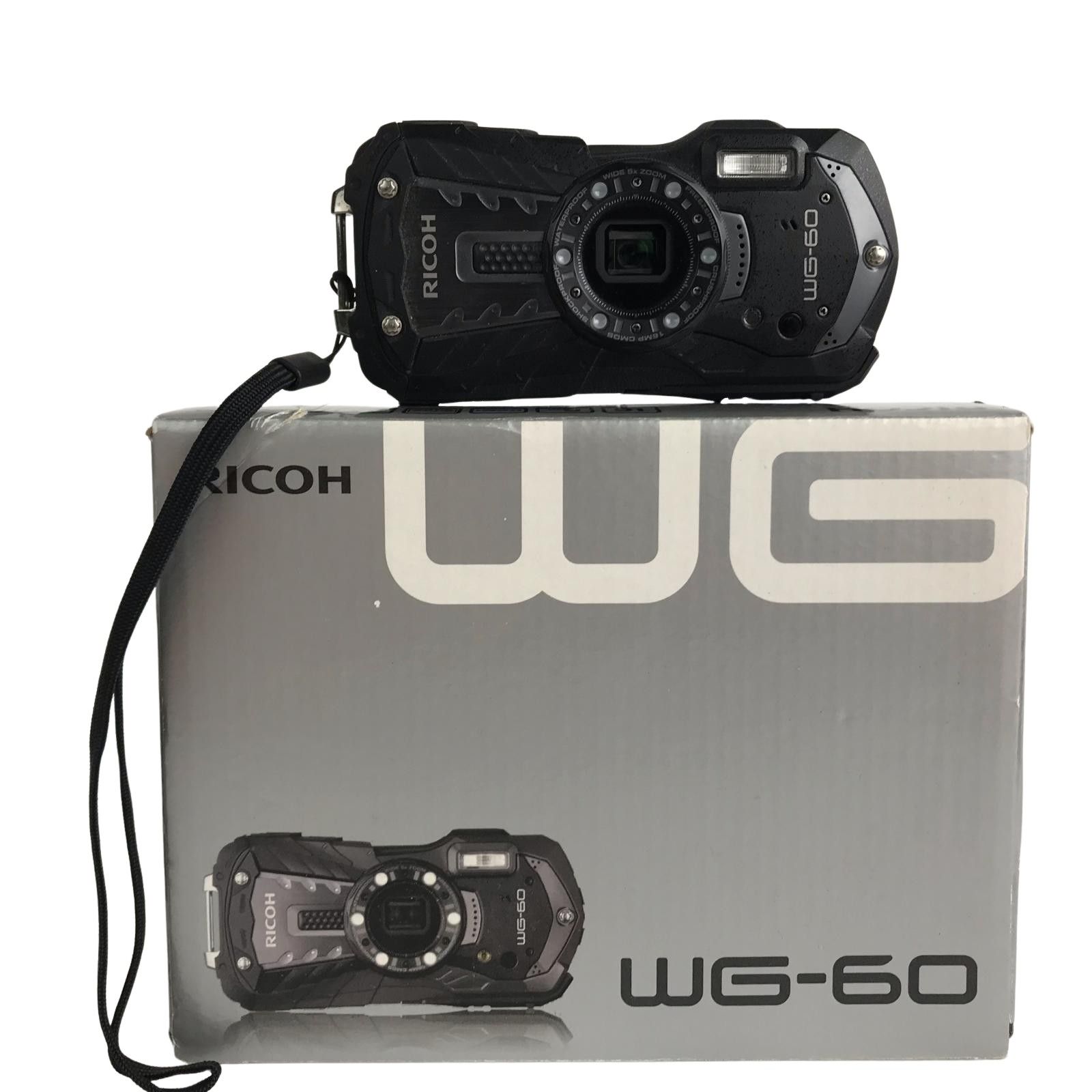RICOH リコー コンパクトデジタルカメラ WG-60 ブラック 取説付・充電 