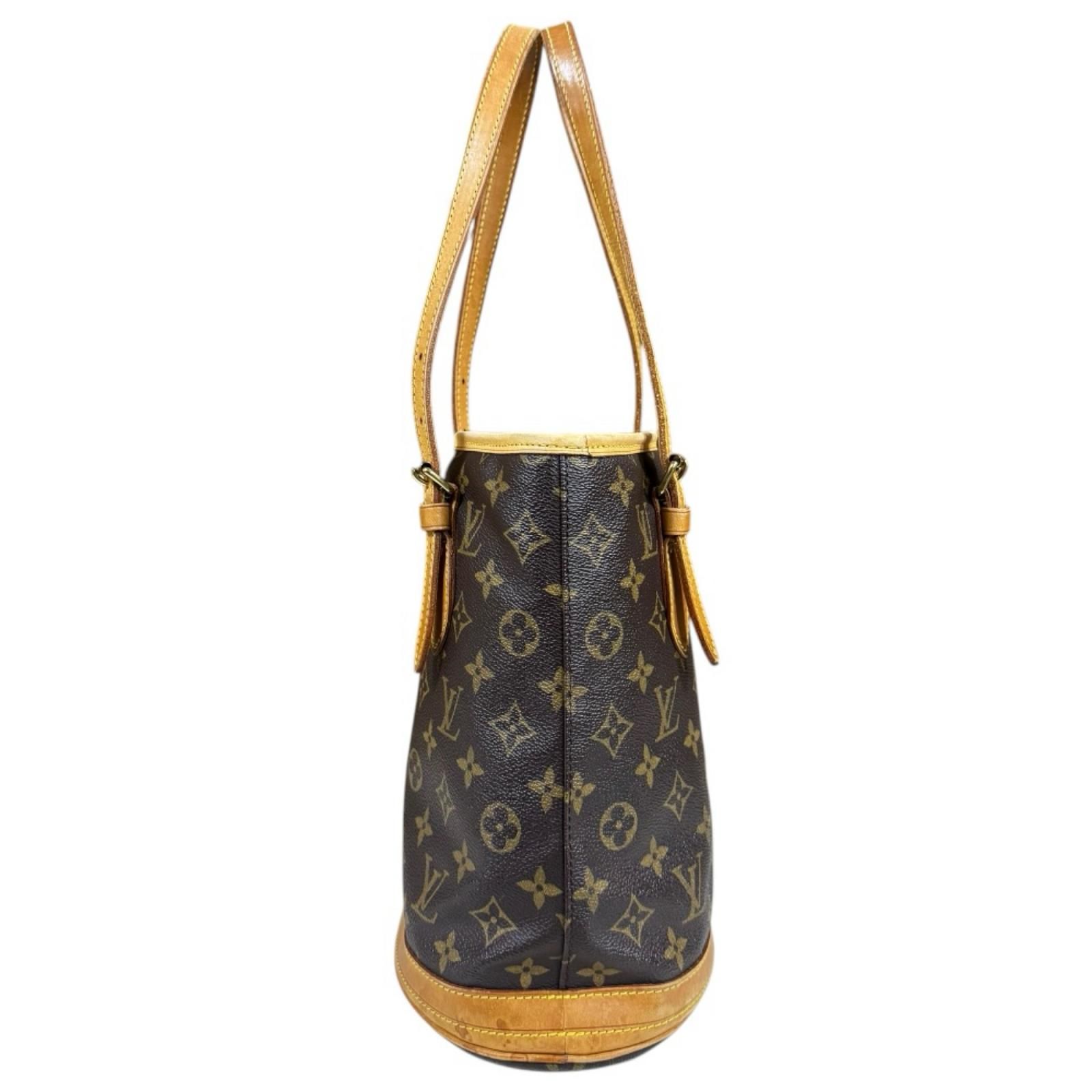 ルイヴィトン バケットPM モノグラム ショルダーバッグ モノグラムキャンバス M42238 ブラウン レディース LOUIS VUITTON  中古 LOUIS VUITTON（ルイ・ヴィトン） バケットPM ショルダーバッグ