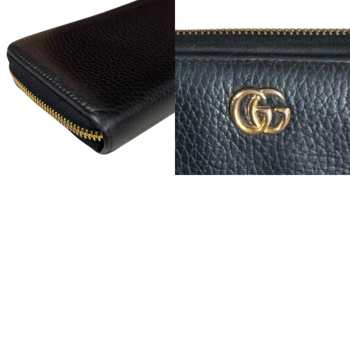 グッチ ダブルG ジップアラウンドウォレット GGマーモント 長財布 レザー 456117 レディース GUCCI  中古 GUCCI】グッチ『GGマーモント パイソン ジップアラウンド ウォレット