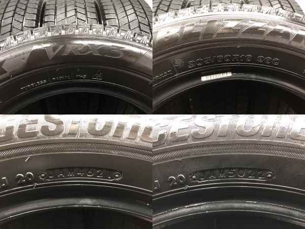 BS BRIDGESTONE BLIZZAK VRX3 205/60R16 16インチ スタッドレス 4本 21