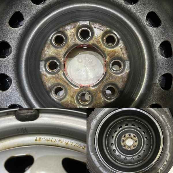 【TOYO OBSERVE GIZ2 185/60R15】スタッドレス【JECT スチールホイール 15インチ 5.5J4HマルチHPCD100/114.3】バリ溝 フィット等　(KTM673) TOYO OBSERVE GIZ2 185/60R15】スタッドレス【JECT スチールホイール
