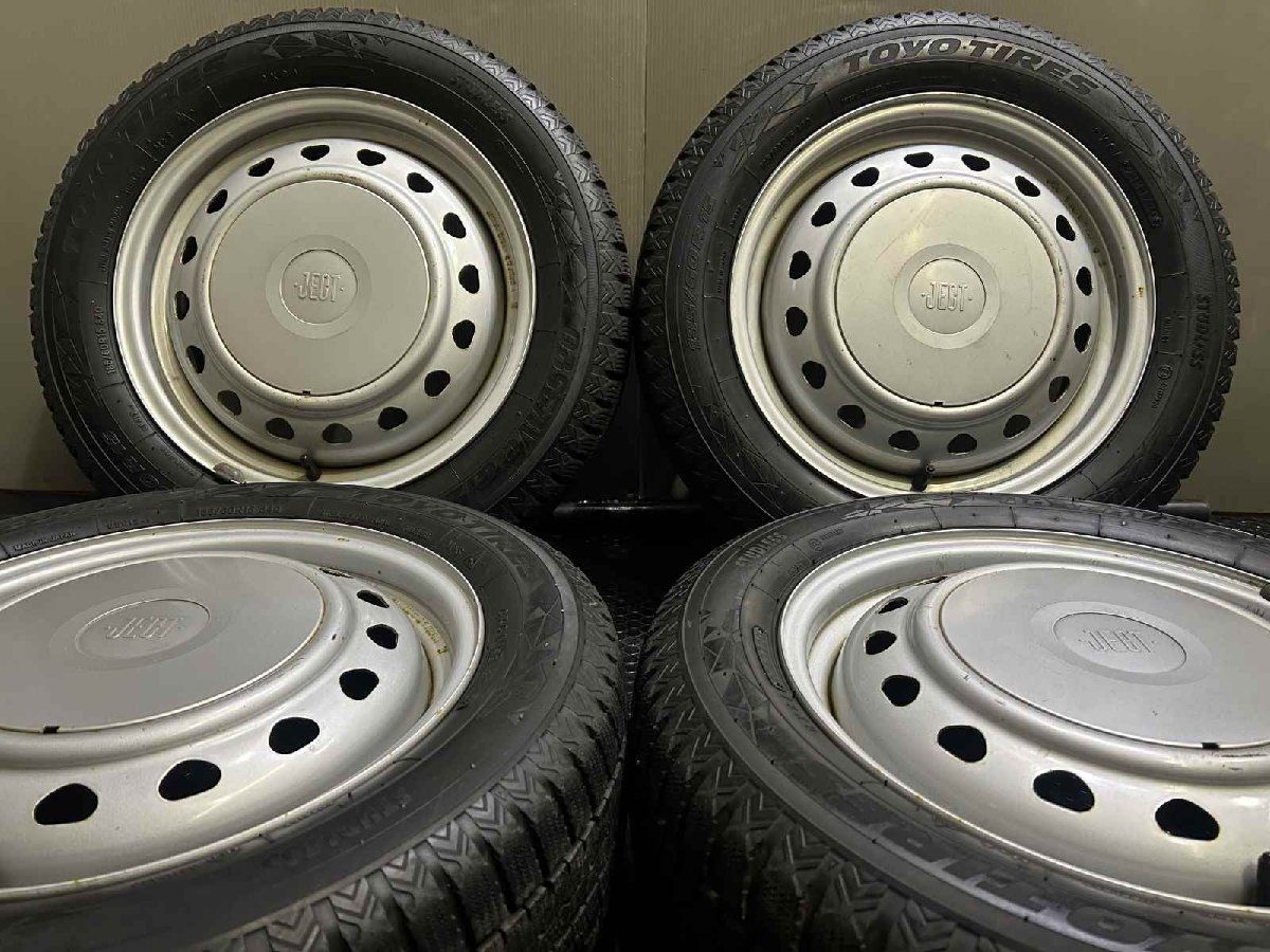 【TOYO OBSERVE GIZ2 185/60R15】スタッドレス【JECT スチールホイール 15インチ 5.5J4HマルチHPCD100/114.3】バリ溝 フィット等　(KTM673) TOYO OBSERVE GIZ2 185/60R15】スタッドレス【JECT スチールホイール