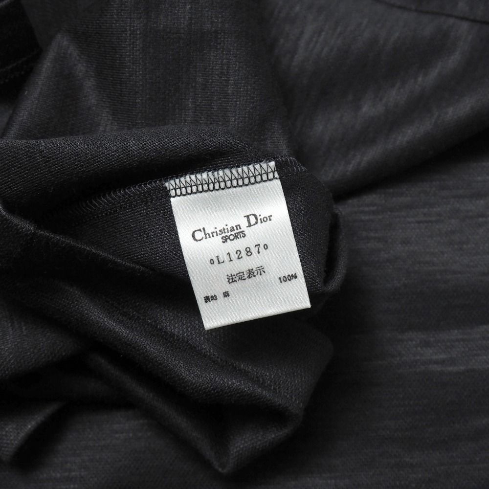 ■美品■Christian Dior クリスチャンディオール ヴィンテージ 半袖Ｔシャツ サイズM 総リネン カットソー ブランド古着【中古】20260417/RA8969 Christian Dior - □美品□Christian Dior クリスチャンディオール