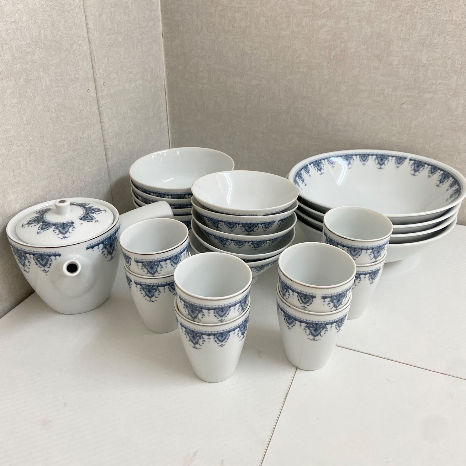 昭和レトロ ノリタケ ダニューブ（DANUBE）食器セット 急須・湯呑