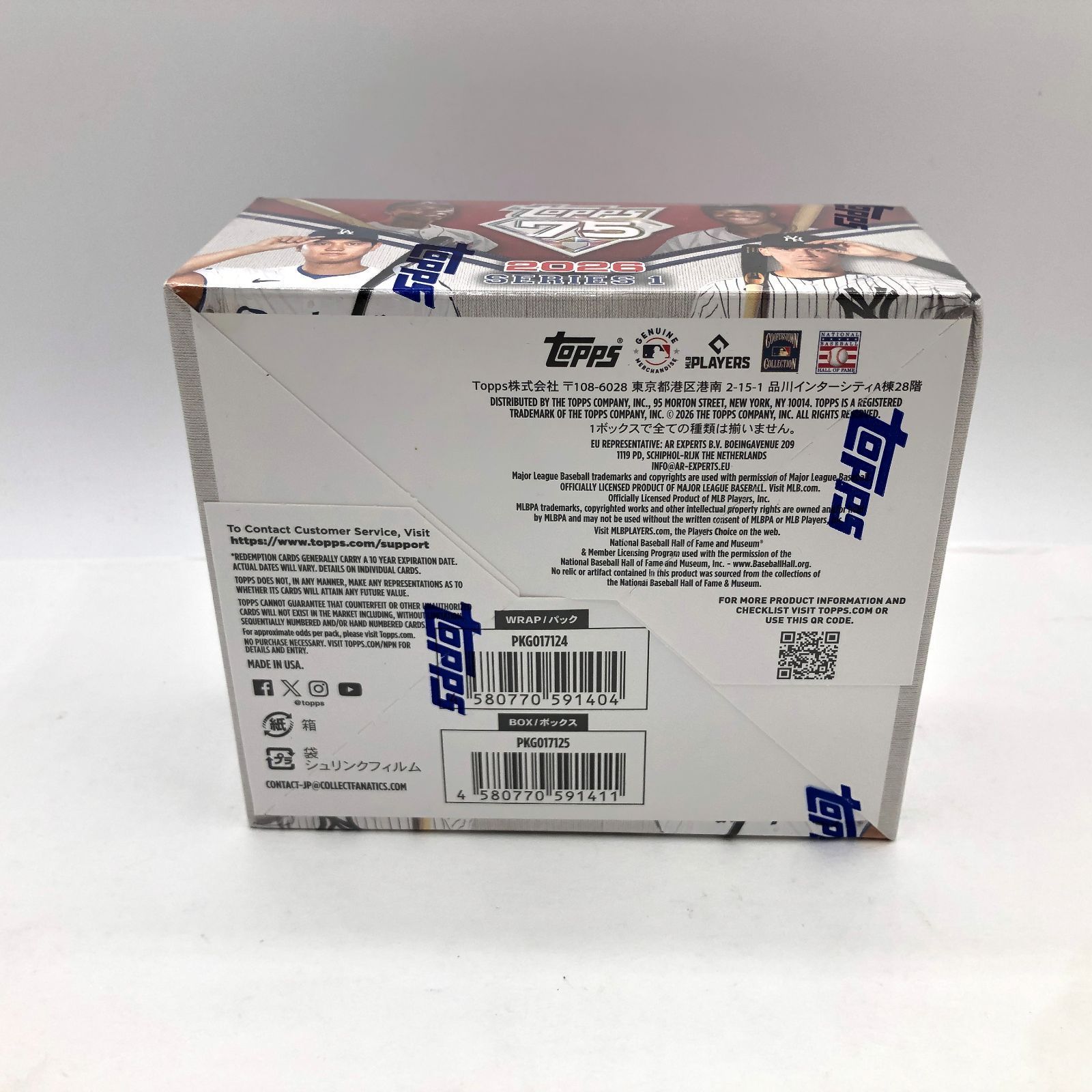 新品未開封】2026 Topps MLB Series 1 Japan Edition トレカ 1 BOX 