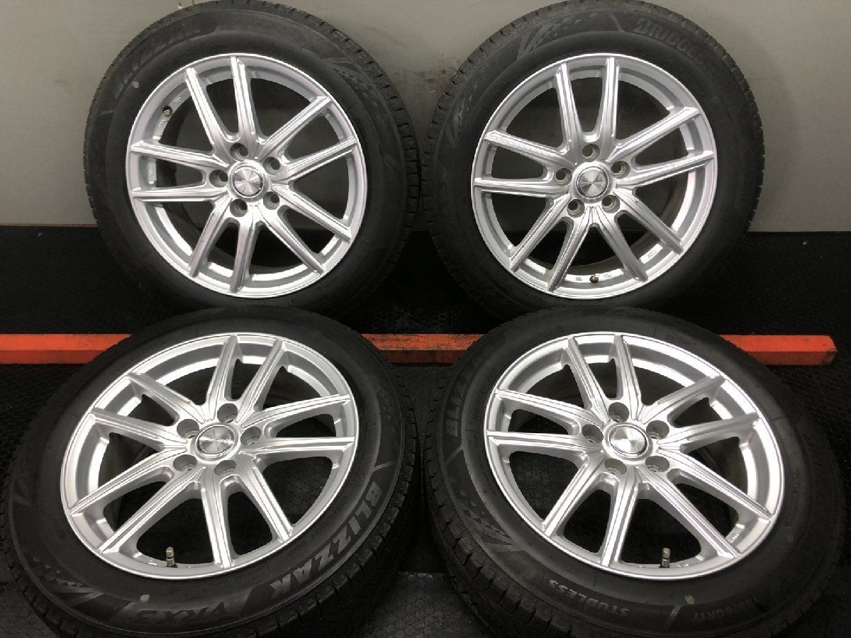 【BS BLIZZAK VRX3 195/60R17】スタッドレス【ECO FORME SE-20 17インチ 7J5HPCD114.3+45】バリ溝 トヨタ専用設計 60プリウス等　(STJ149) BS BLIZZAK VRX3 195/60R17】スタッドレス【ECO FORME SE-20 17インチ