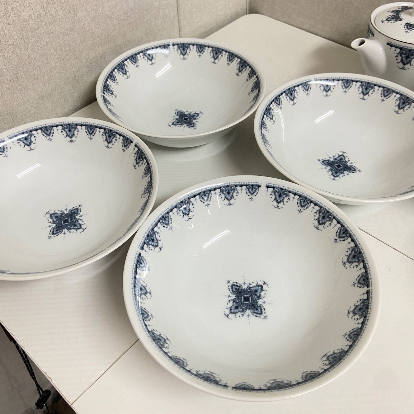 昭和レトロ ノリタケ ダニューブ（DANUBE）食器セット 急須・湯呑