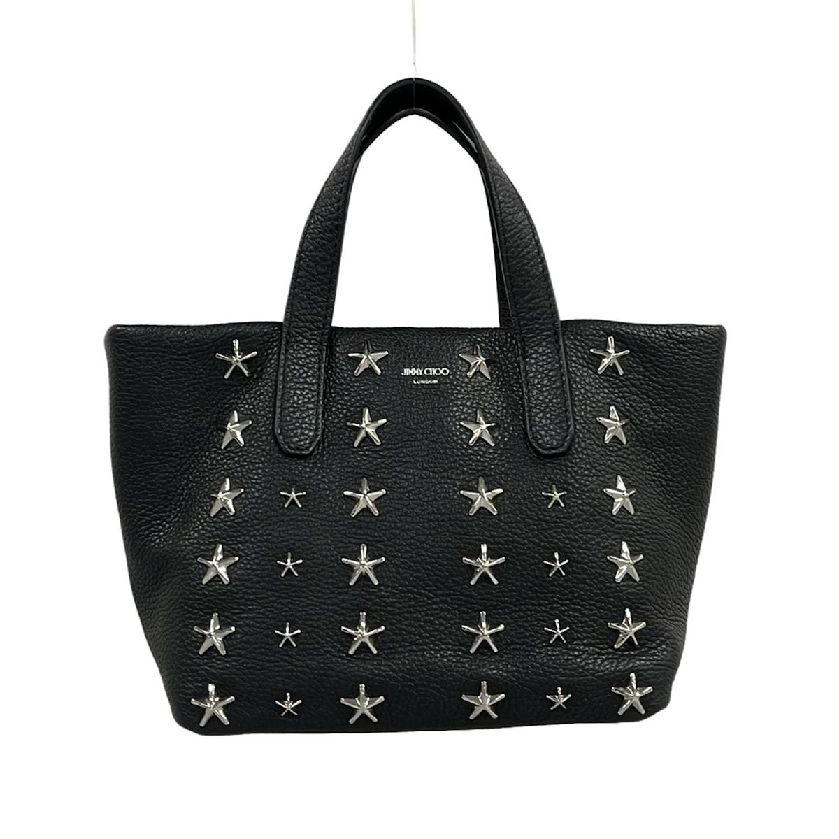 JIMMY CHOO ジミーチュウ トートバッグ キャンバス ブラック スタッズ 東京通販サイト JIMMY CHOO ブラックスタースタッズ トートバッグ 迷彩