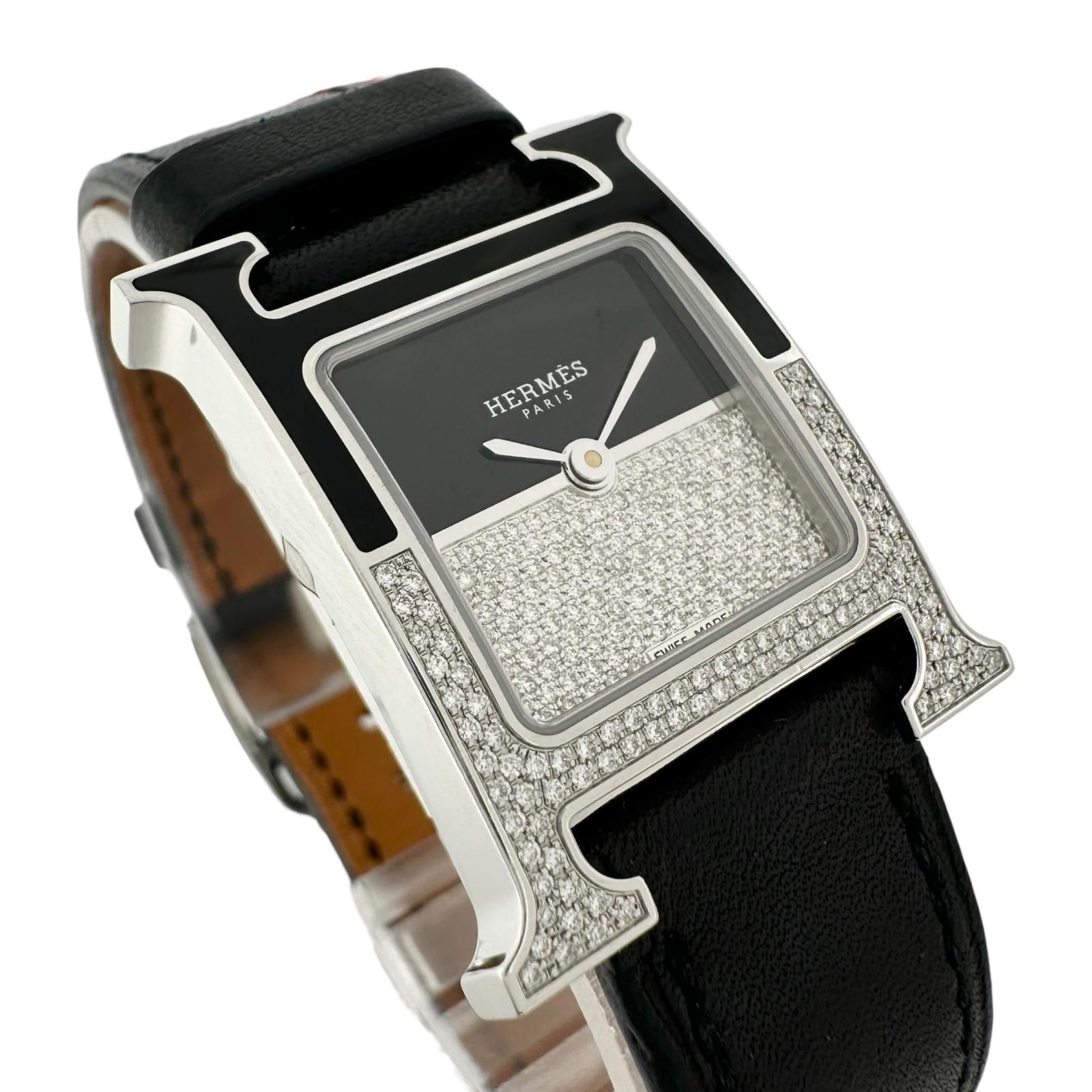 美品 HERMES エルメス Hｳｫｯﾁ ﾄﾞｩﾌﾞﾙｼﾞｭ- HH1.233 腕時計 ステンレス