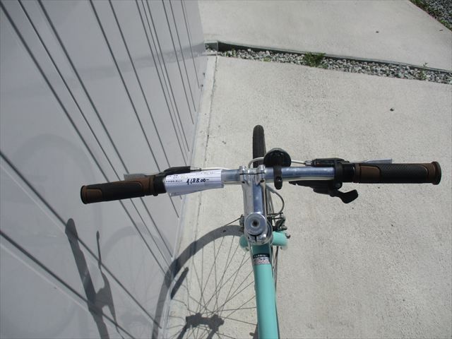 E752★18800円★整備済み クロスバイク中古自転車【アサヒ　ウィークエンドバイク　ライトグリーン　46㎝】 E752☆18800円☆整備済み クロスバイク中古自転車【アサヒ