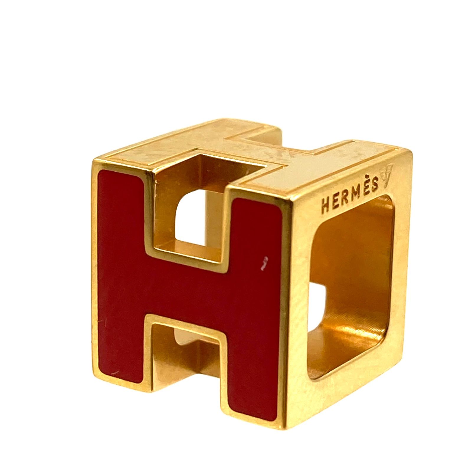 アクセサリー □美品□HERMES エルメス カージュドアッシュ Hキューブ 
