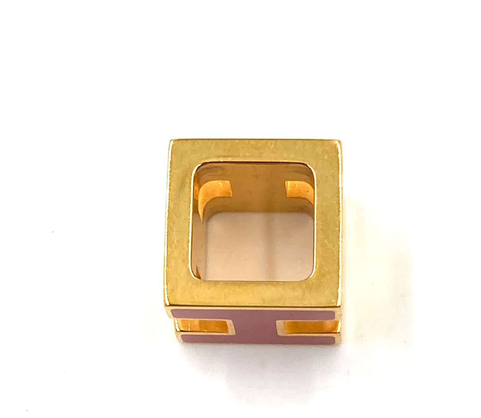 アクセサリー □美品□HERMES エルメス カージュドアッシュ Hキューブ 