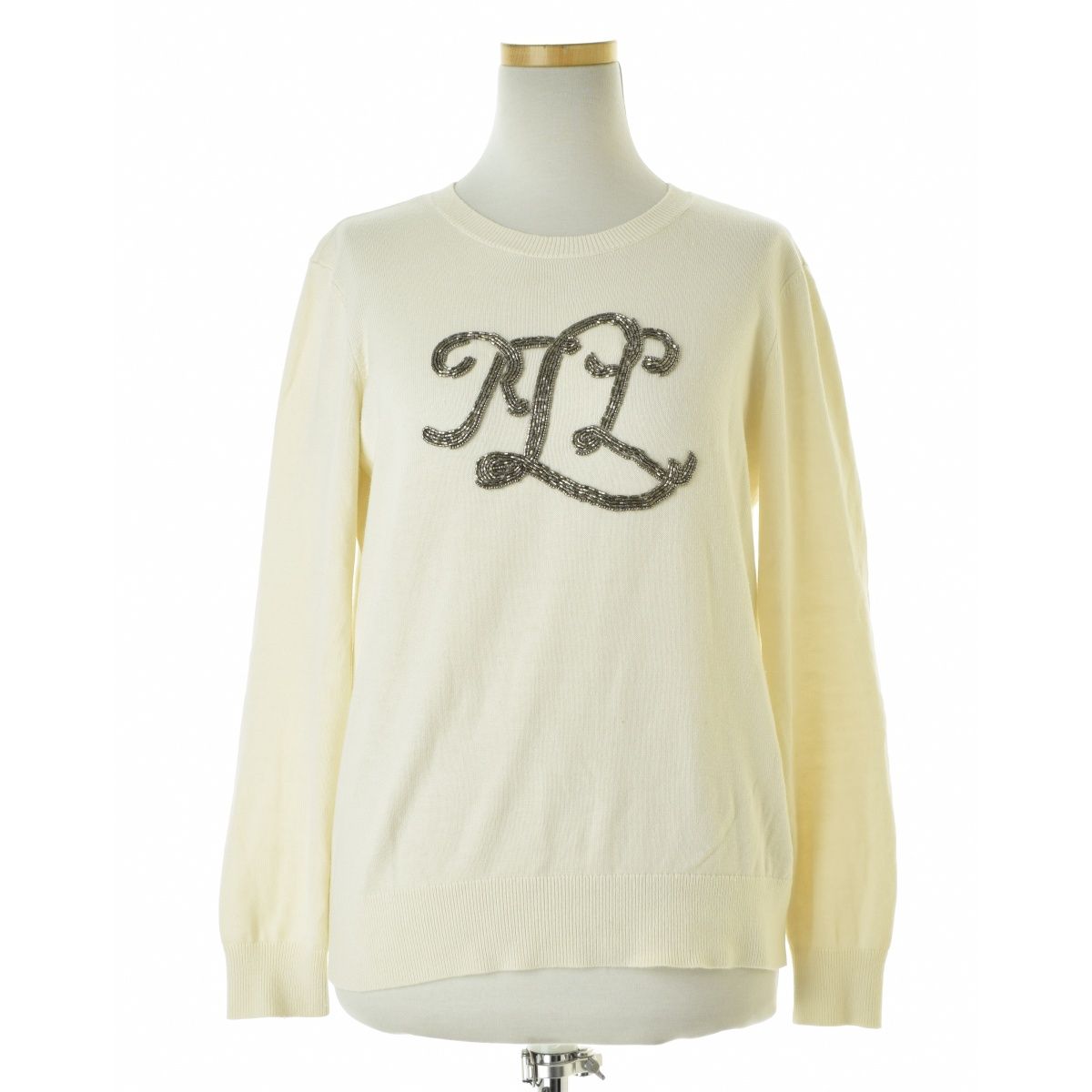 【LAURENRALPHLAUREN】ビジューロゴ長袖ニットセーター LAURENRALPHLAUREN】ビジューロゴ長袖ニットセーター - メルカリ