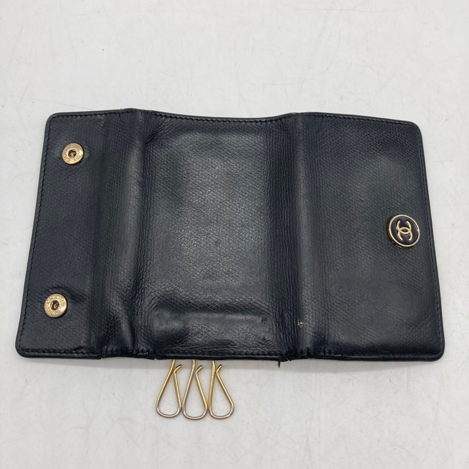 TB491【お買い得】CHANEL ココマーク 6連キーケース ブラック - メルカリ