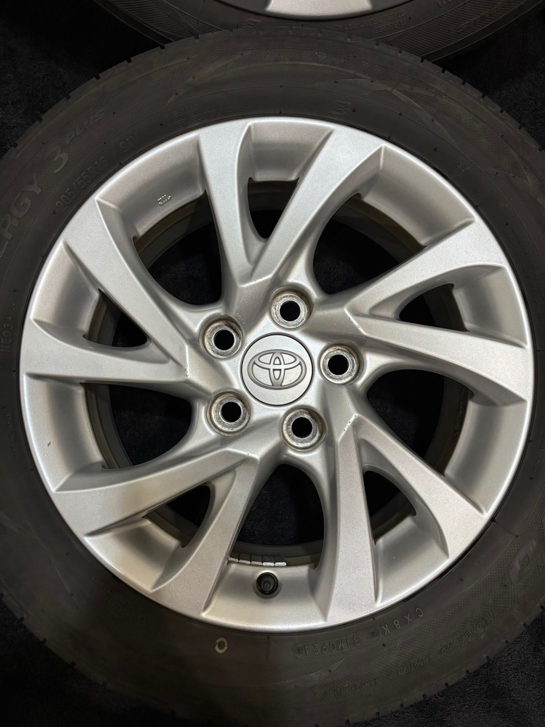 205/55R16 アルミ タイヤ4本セット No.329 オーリス、トヨタミニバン等に