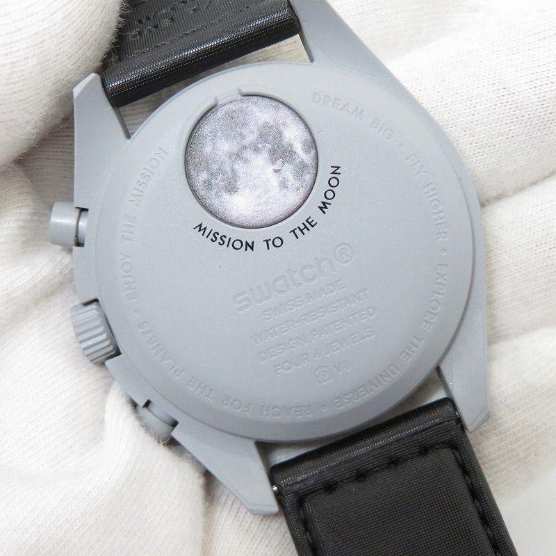 【瀬戸大橋店】 中古 OMEGA | オメガ 腕時計 アナログクオーツ MISSION TO THE MOON SO33M100 ブラック 【132】 瀬戸大橋店】 中古 OMEGA | オメガ 腕時計 アナログクオーツ MISSION