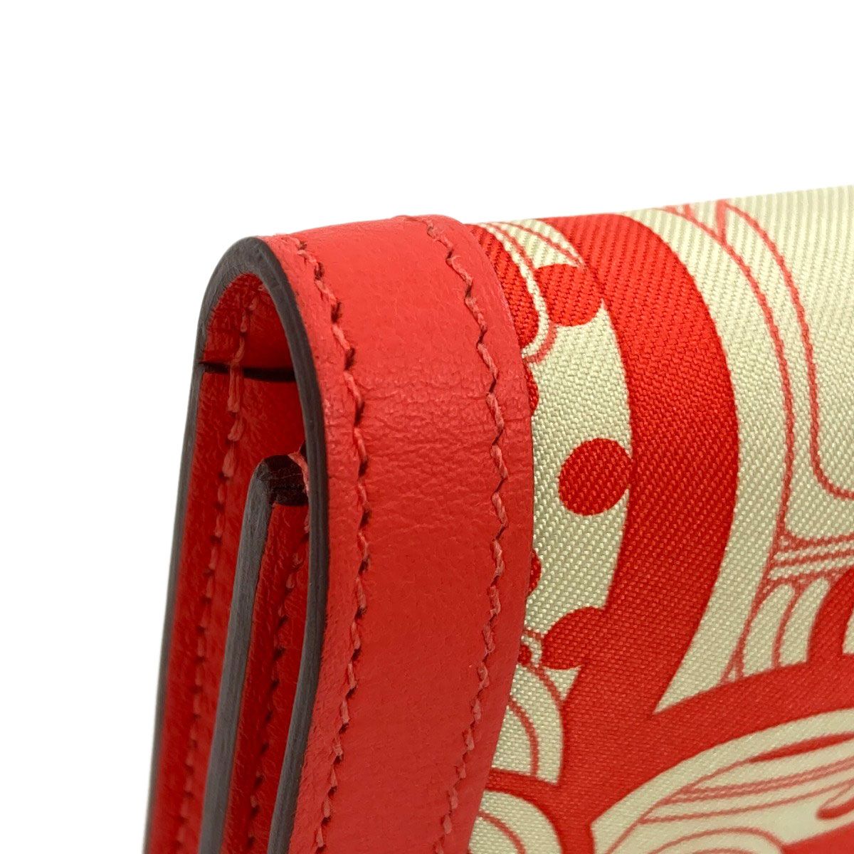 HERMES エルメス アヴェックソワ シルバー金具 二つ折り財布（小銭入れあり） シルク レディース [中古] HERMES - HERMES エルメス アヴェックソワ シルバー金具 二つ折り財布