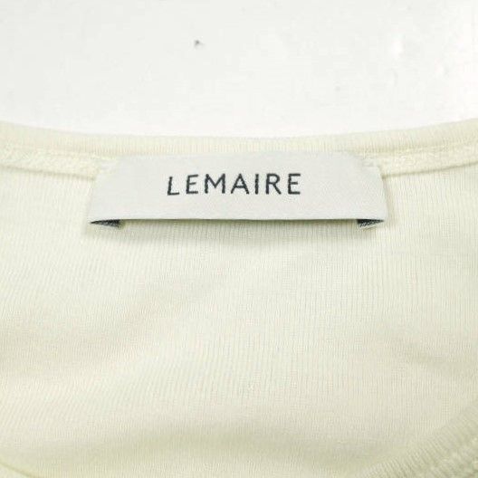 LEMAIRE ルメール FINE RIB T-SHIRT ファインリブTシャツ S IVORY 半袖