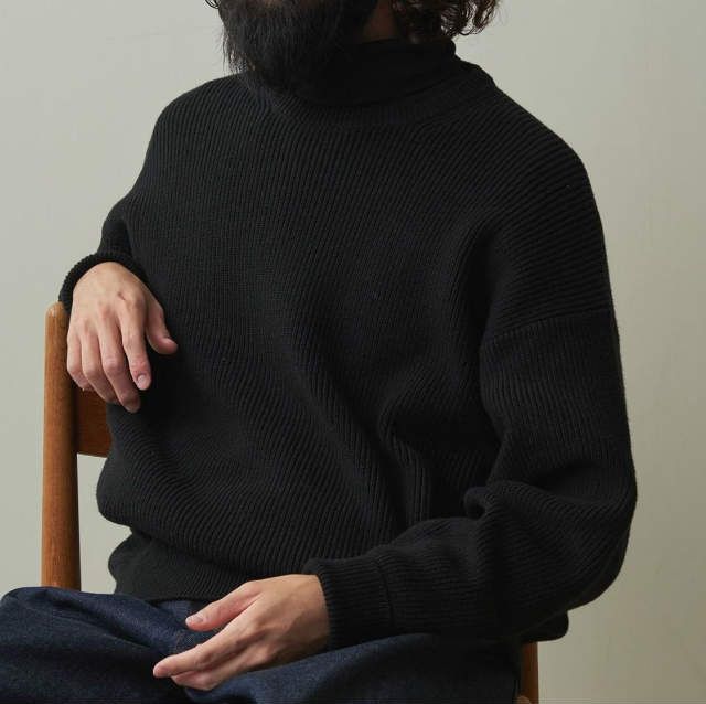 Steven Alan スティーブンアラン 23AW コットンカシミヤクルーネック 