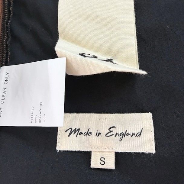 Omar Afridi オマールアフリディ イギリス製 KAKISHIBU STRIPES LINEN SLACK SHORTS 柿渋染めストライプ リネンショーツ OA-SS20-TRS-104-02 L Brown ショートパンツ 定価63,800円 ボトムス【新古品】【中古】【Omar Afridi】 新品 Omar Afridi オマールアフリディ イギリス製 KAKISHIBU STRIPES