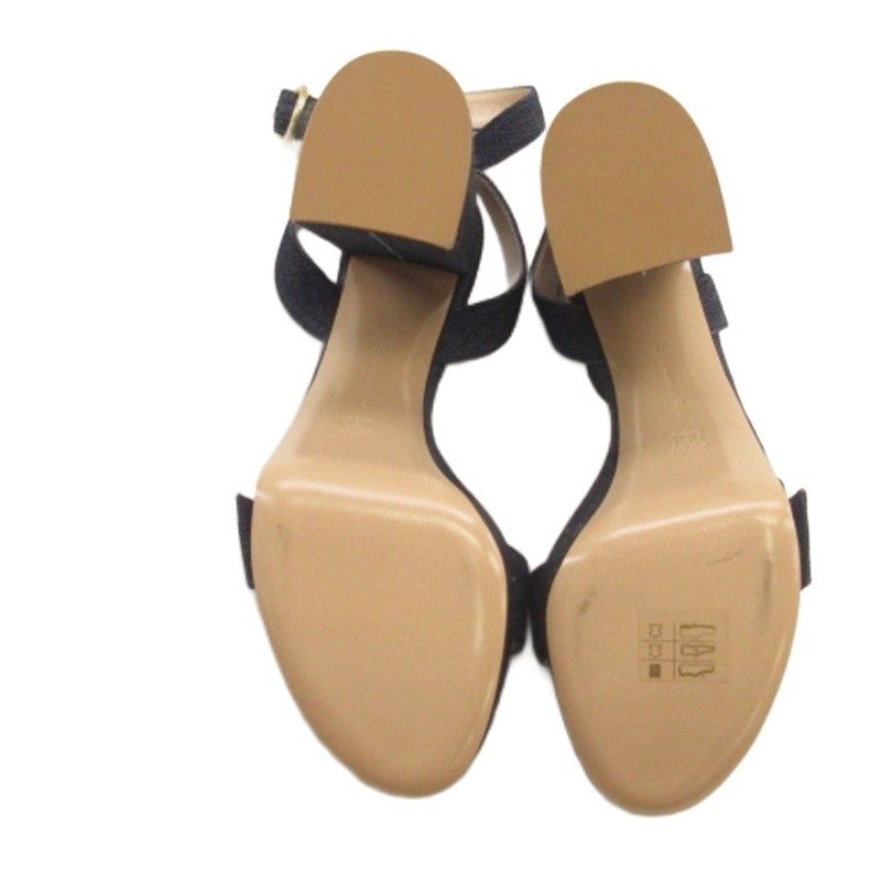 ジャンヴィトロッシ Gianvito Rossi デニム サンダル インディゴ 37