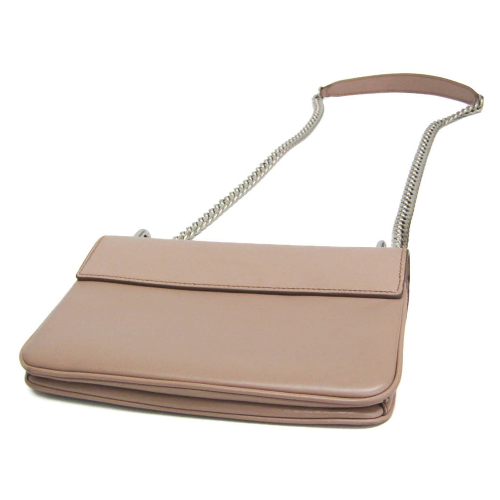 565　サフィアーノレザー ショルダーバッグ　PRADA プラダ(Prada) サフィアーノ チェーンショルダーバッグ 1BD144