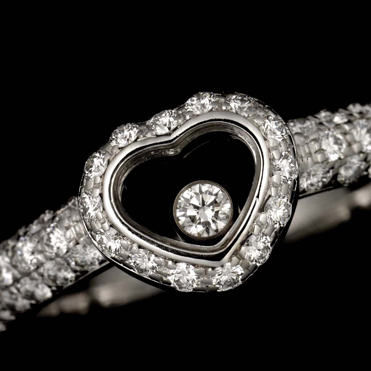 ショパール CHOPARD リング 指輪 ハッピーダイヤ ハート ホワイト 