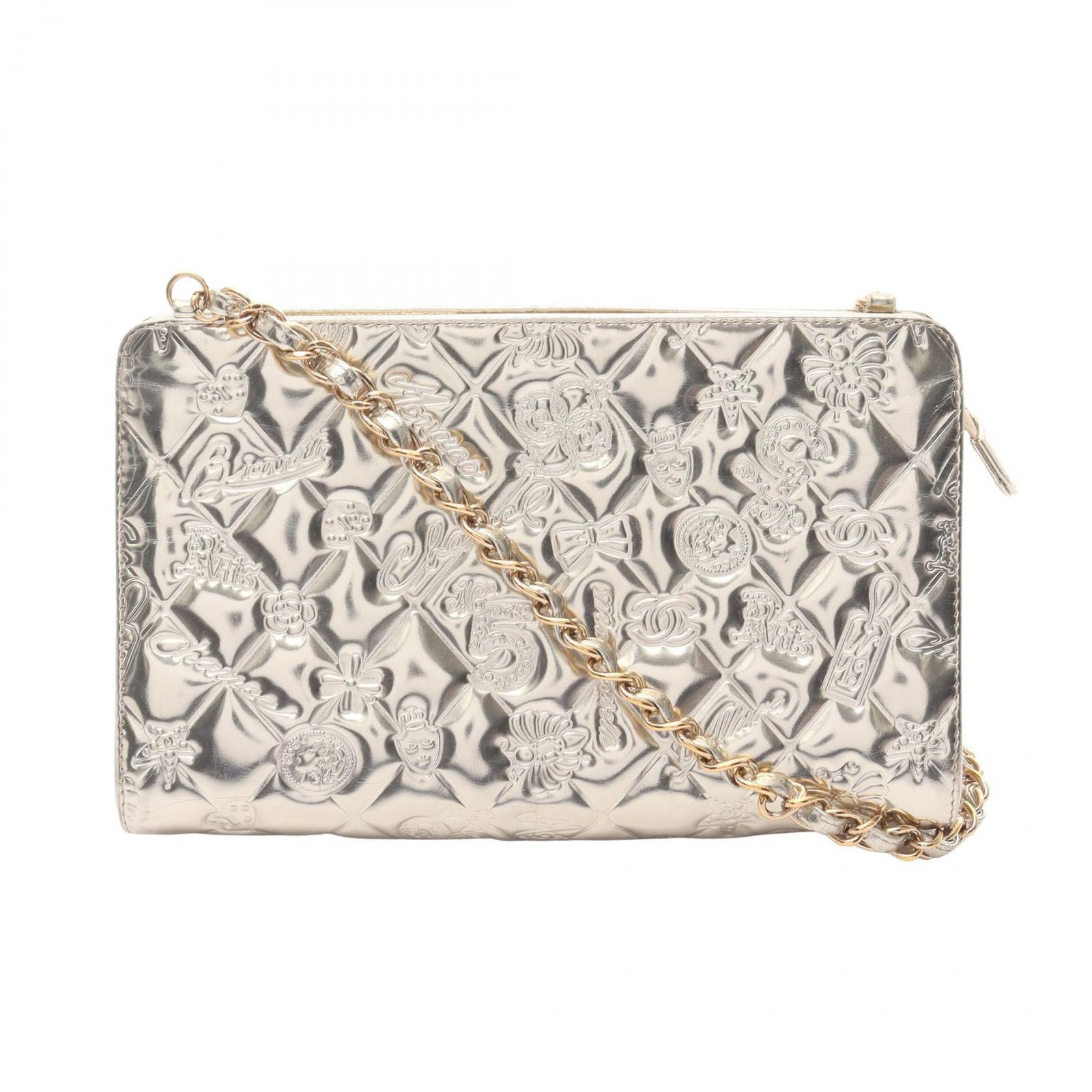 シャネル CHANEL ショルダーバッグ アイコンライン A37156 シャンパン 