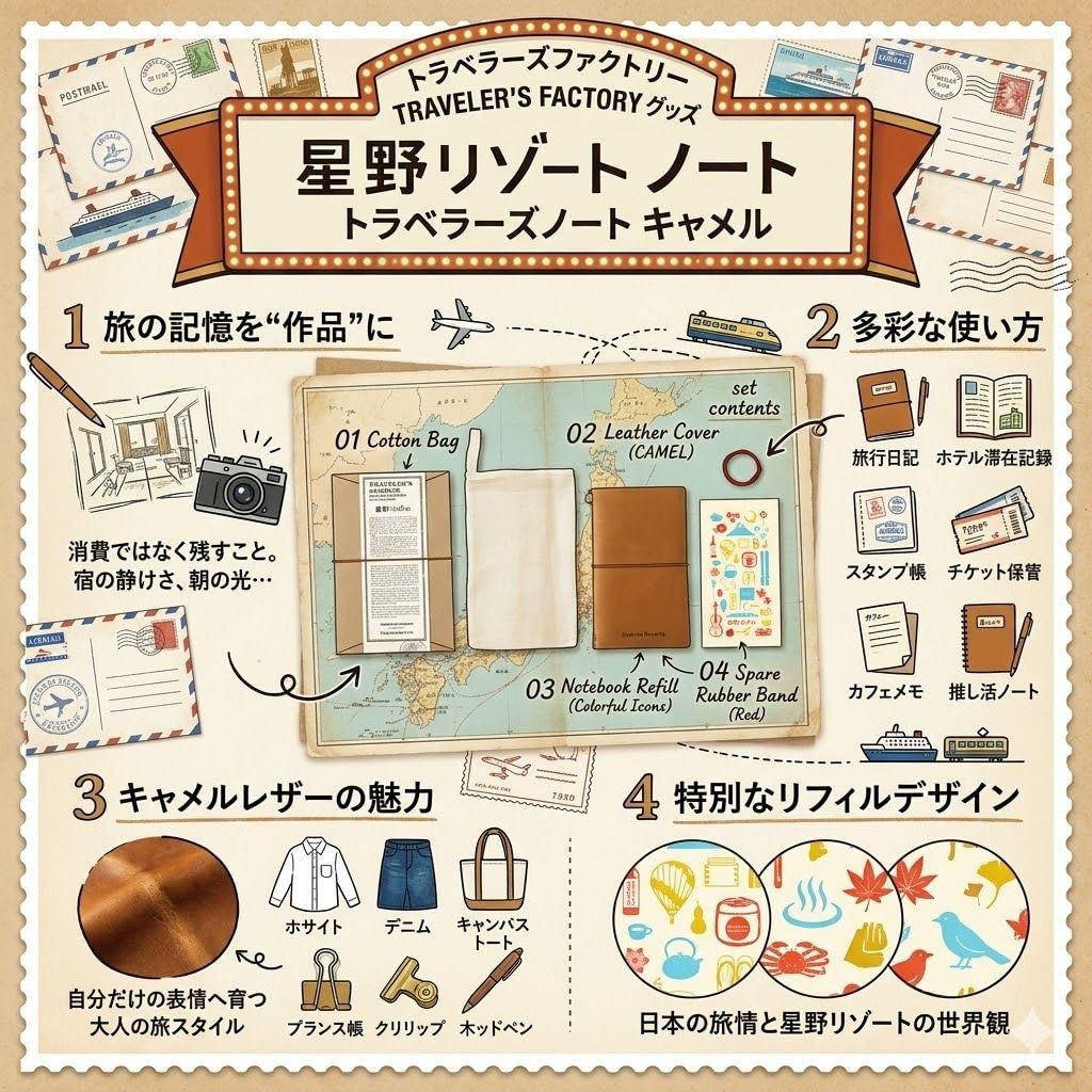 トラベラーズファクトリー TRAVELER'S FACTORY グッズ 星野リゾート