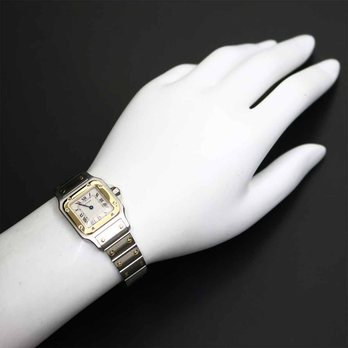 カルティエ Cartier サントスガルベSM W20012C4 コンビ レディース 