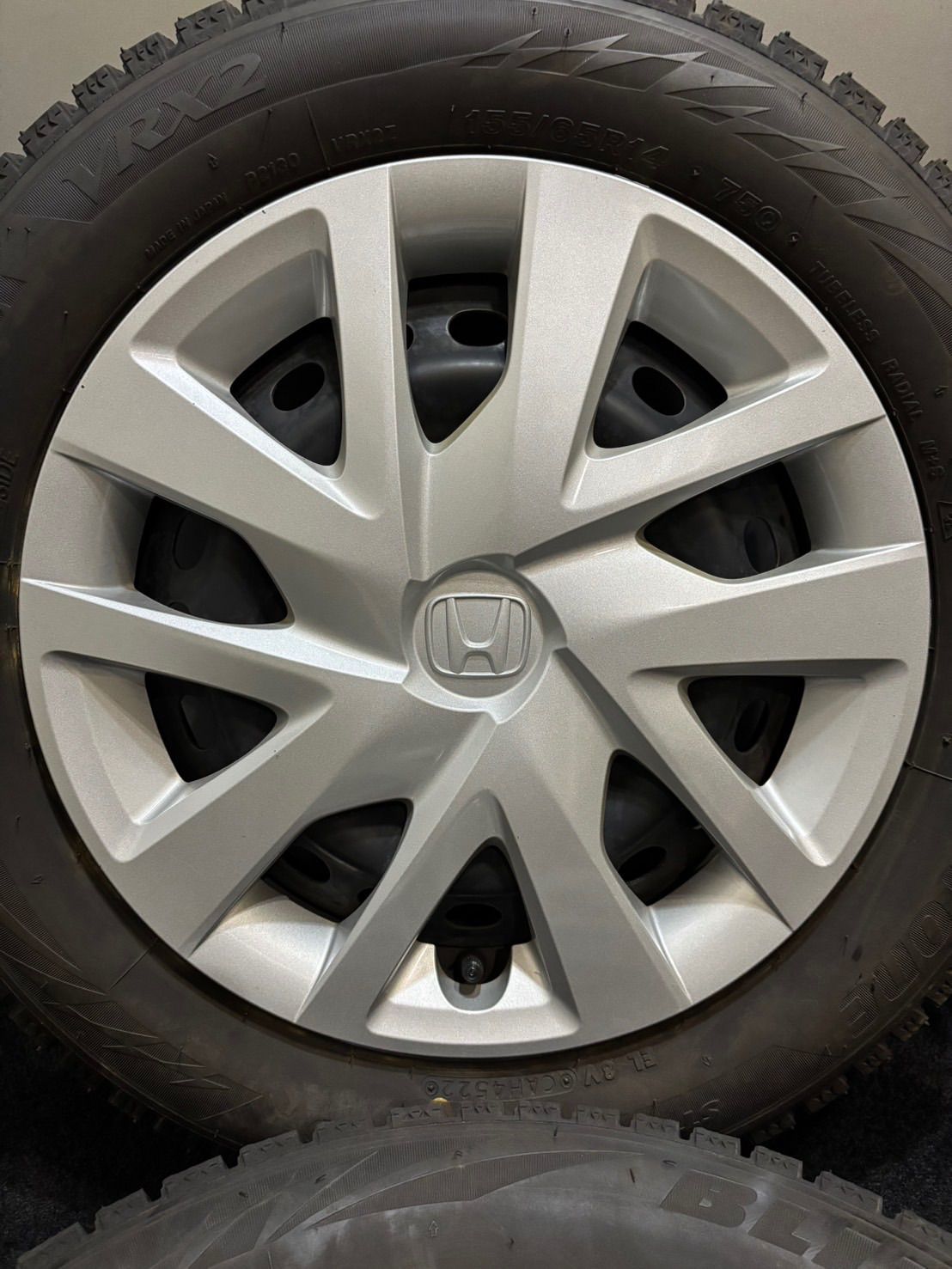☆155/65R14 BRIDGESTONE/VRX2 22年製 ホンダ N-BOX 純正 スチール 14 
