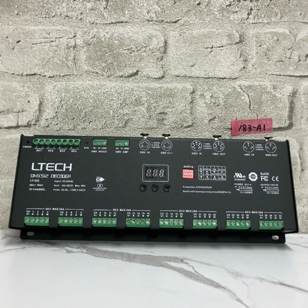 [送料無料!]中古 LTECH LT-932 32ch DMXデコーダー OLEDディスプレイ搭載 [183-A1]