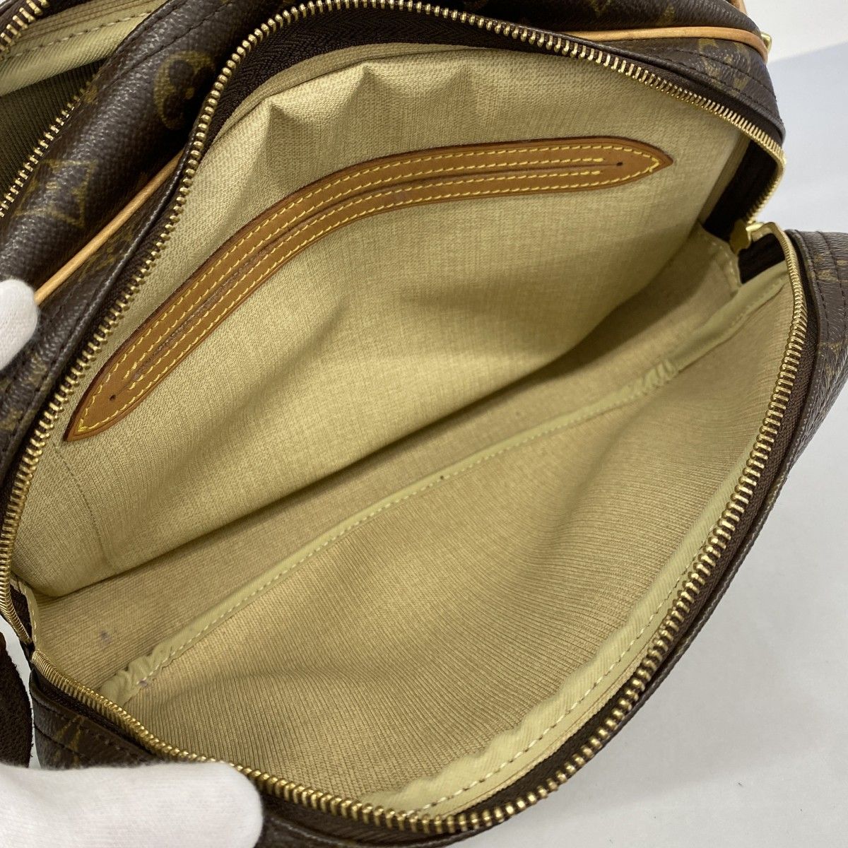 【6dc2868-h】ルイヴィトン ショルダーバッグ モノグラム リポーターPM M45254 ブラウン【中古】レディース LOUIS VUITTON（ルイ・ヴィトン） ショルダーバッグ カメラバッグ