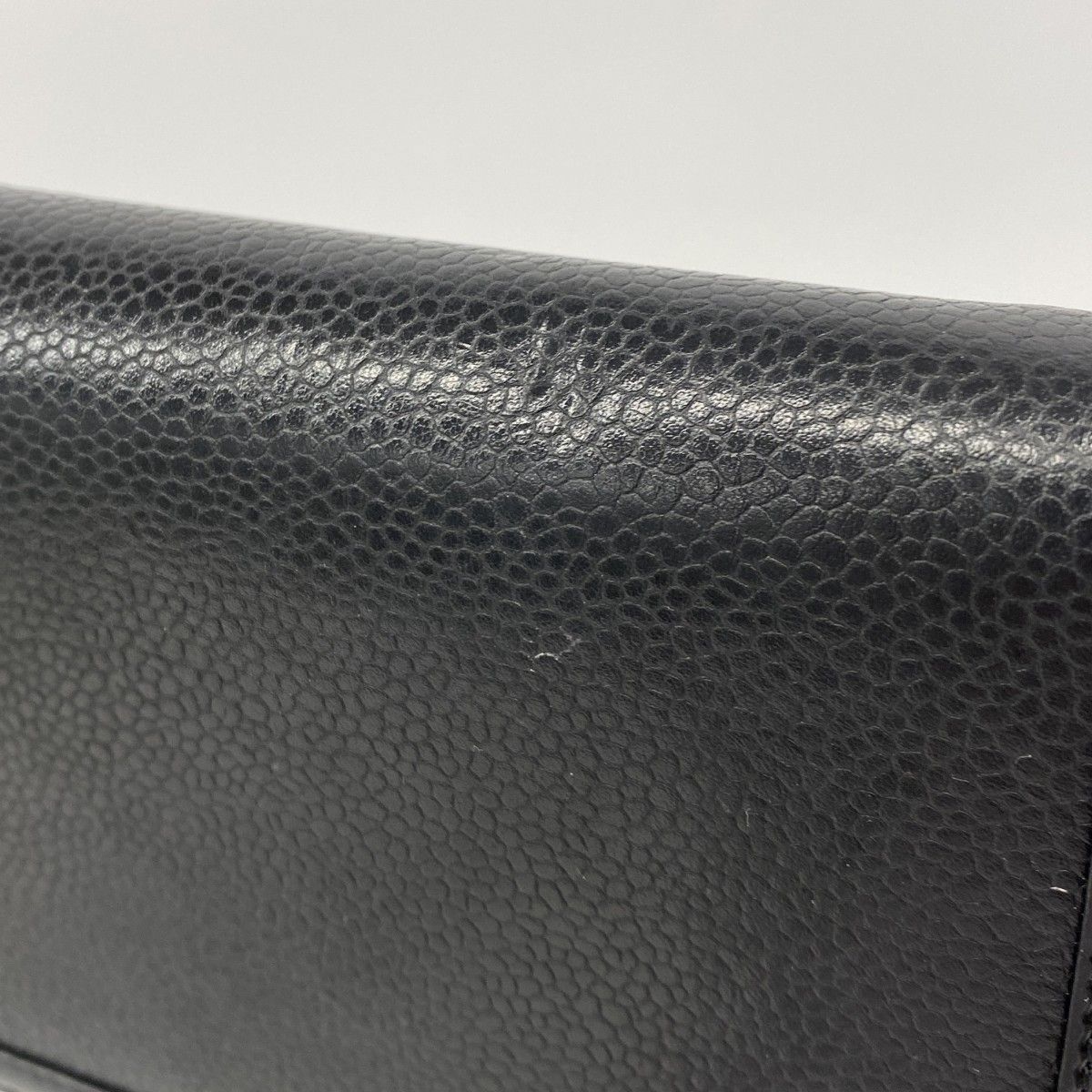 【6dc2897-k】シャネル 長財布 レザー ブラック シルバー金具【中古】レディース CHANEL - ☆最終価格【6dc2897-k】シャネル 長財布 レザー ブラック