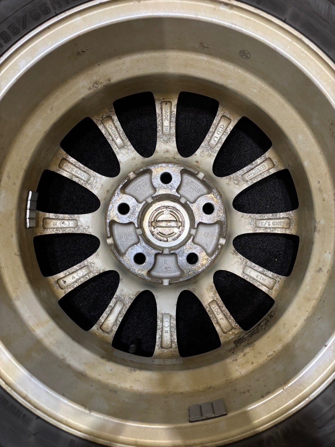 ☆195/65R15 DUNLOP/WINTER MAXX WM02 24年製 日産 セレナ 純正 OP 15 